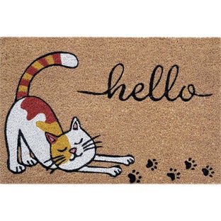 Изтривалка кокос Hello cat 40х60 см – изображение-1