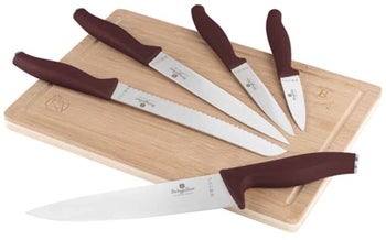 Комплект ножове с дъска Leonardo Collection – изображение-1