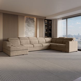 Холна гарнитура Briss П-ОБРАЗНА с ракла - лежанка лява – изображение-1