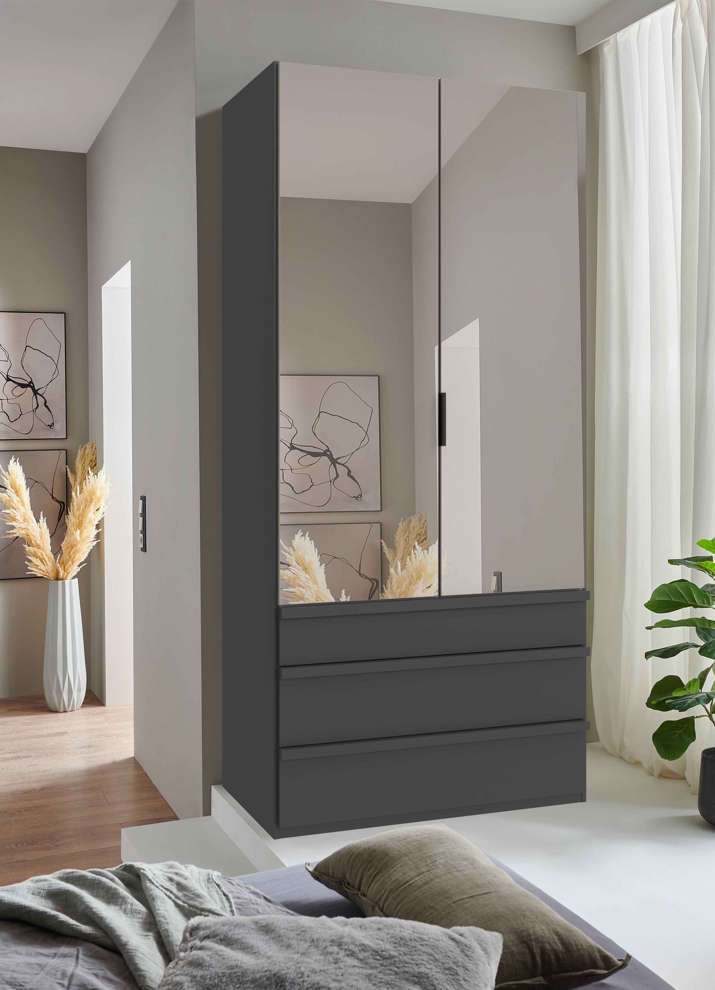 Гардероб OXFORD G38179 с огледало – изображение-1