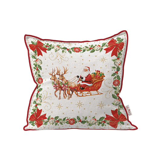 Декоративна възглавница 45х45см CHRISTMAS HERITAGE - SANTA CLAUS – изображение-1