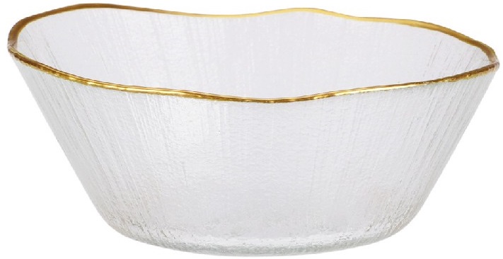 Стъклена купа Gold detail 15 см – изображение-1