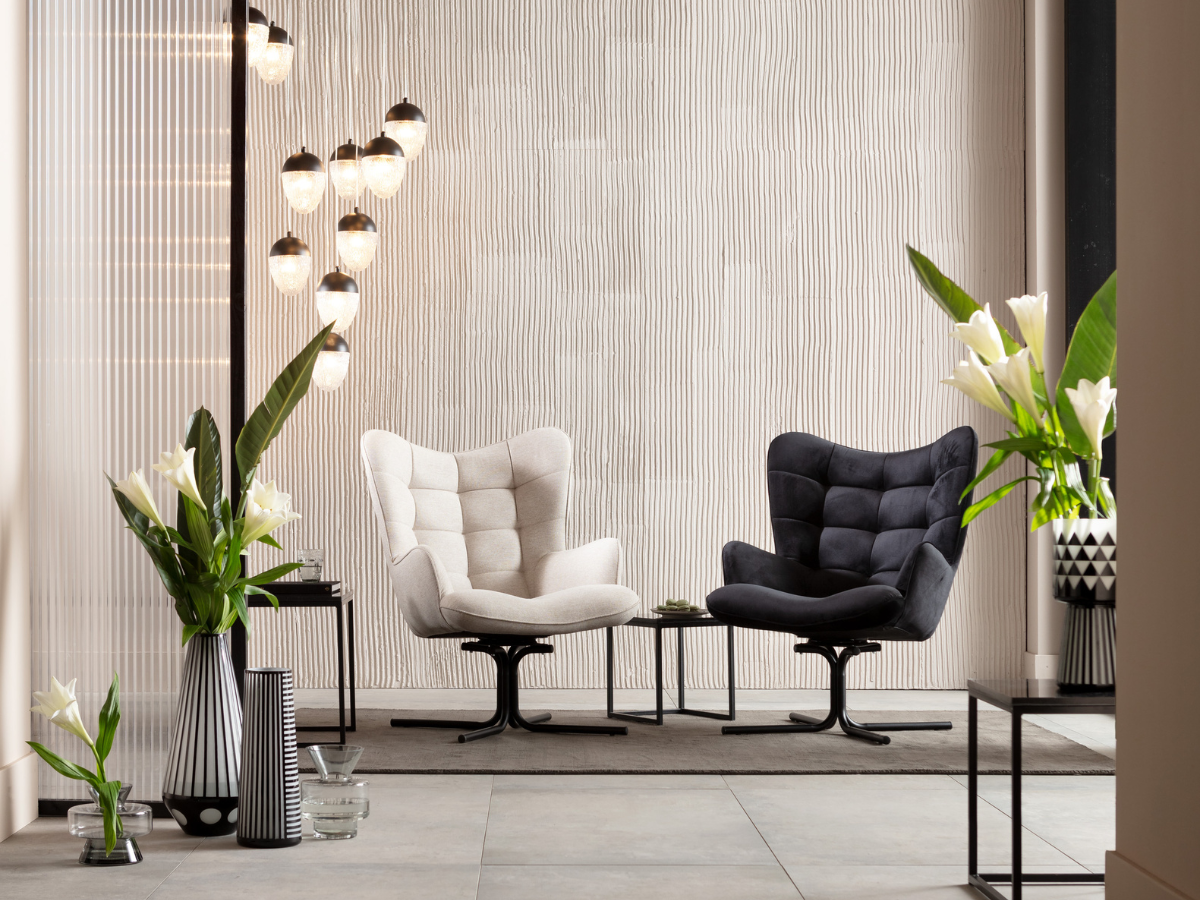 Swivel Armchairs.