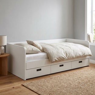 Легло Amber MA644009 за матрак 90/200 с подматрачна рамка и чекмеджета – изображение-1