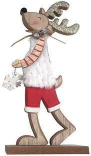 Дървена декорация елен наляво – изображение-1