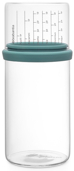 Буркан за съхранение с мерителна чаша Mint – изображение-1