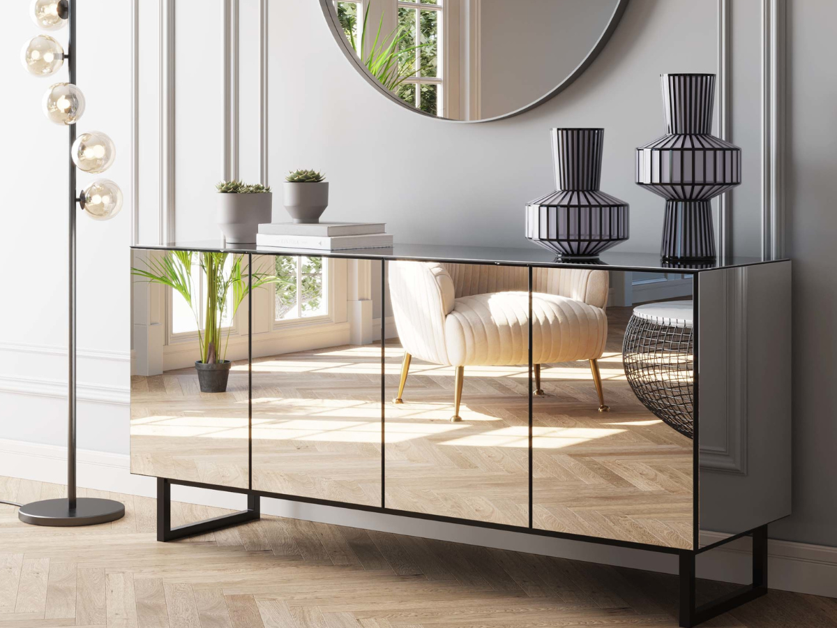 Speil og speilmøbler.