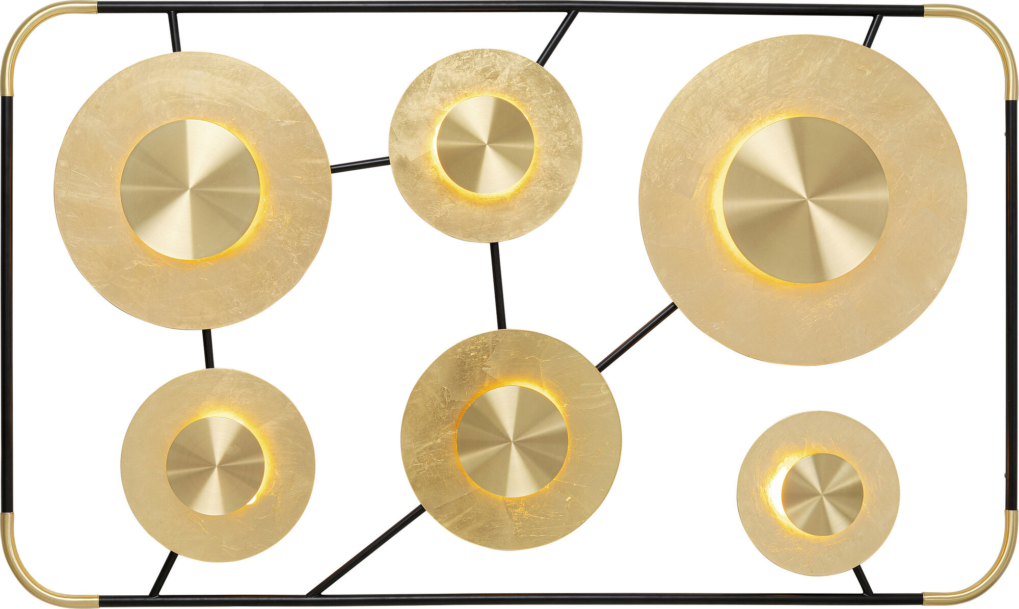 Kinkiet Disc 185x110 cm złoty – grafika-1.