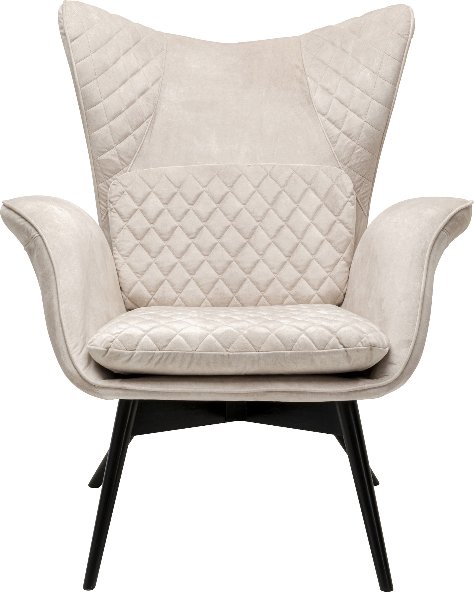 Sillón Tudor Velvet Crema – Imagen-1.