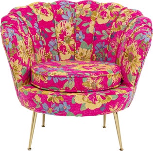 Butaca Water Lily Dorado Flower Fever Rosa – Imagen-1.