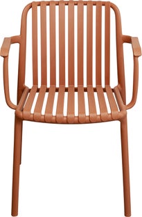 Krzesło z podłokietnikami Porto Santo Terracotta – obraz-1