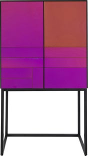 Barek do salonu szkło lustrzane kolory tęczy 80x150 cm – grafika-1.