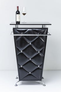 Barek Mallorca 70x108 cm czarny nogi srebrne – grafika-1.