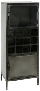 Barek metalowy 55x136 cm kolor gunmetal – grafika-1.