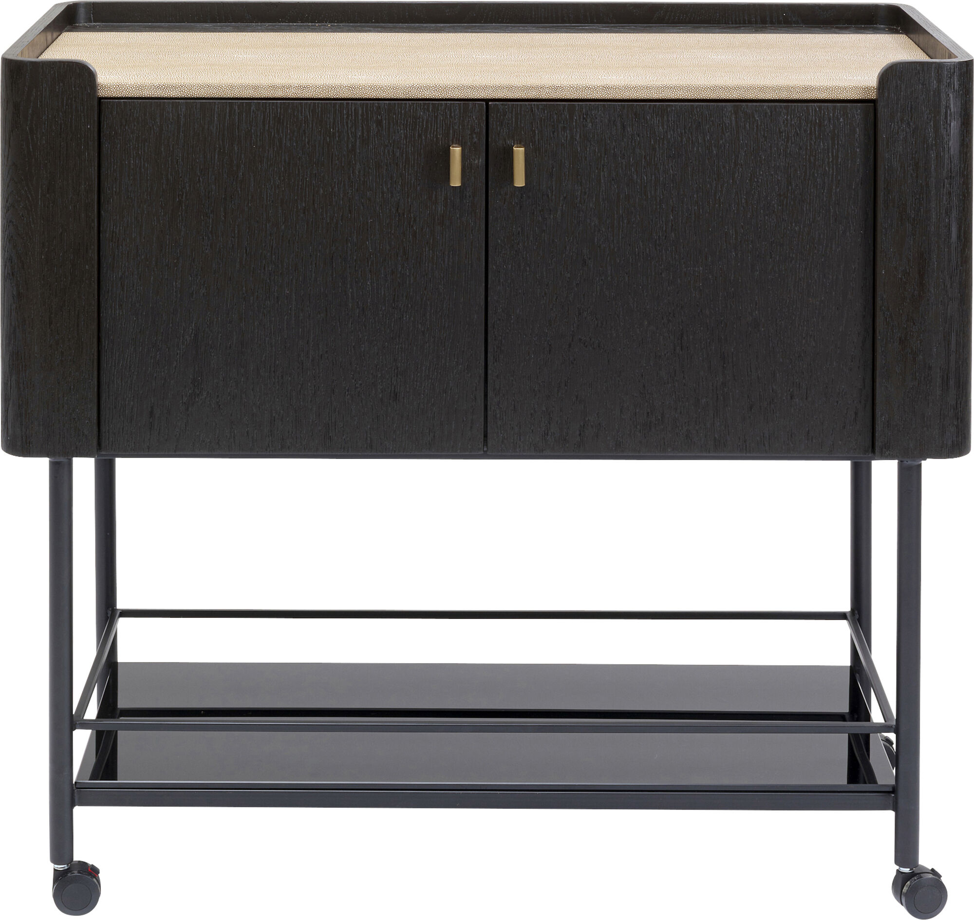 Barek na kółkach Milano 97x93 cm ciemnobrązowy – grafika-1.