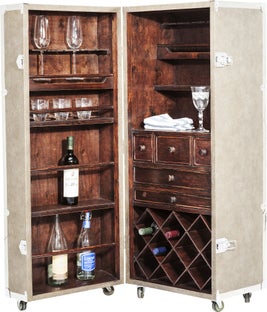 Barek na kółkach Pure Elegance 52x126 cm beżowy – obraz-1