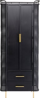 Barek wysoki loft stalowy czarny 70x180 cm – obraz-1