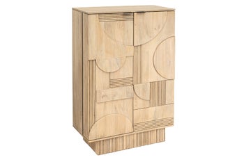 Barek ART DECO 140 cm mango 3D bielony – grafika-1.