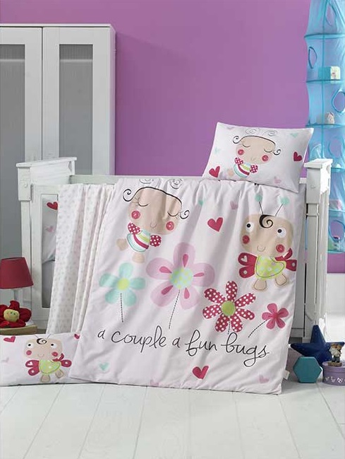 Бебешки спален комплект HONEY BEE - 4 части – изображение-1