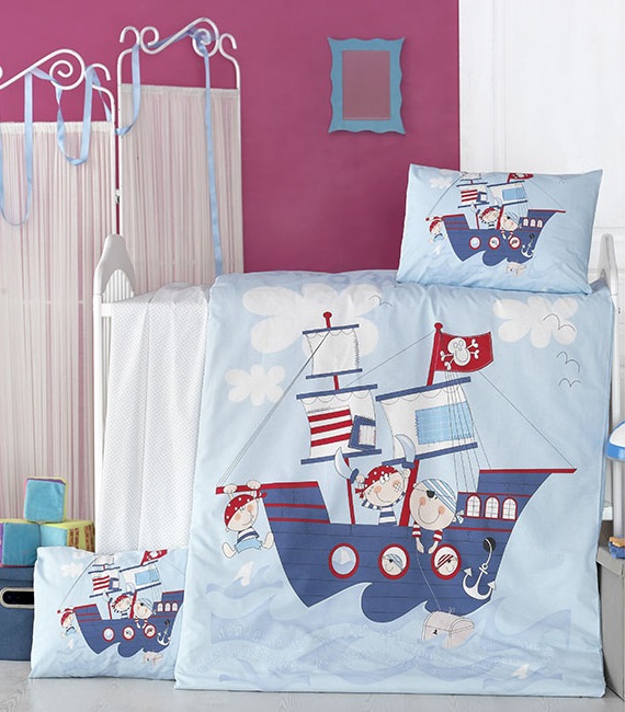 Бебешки спален комплект SHIP 4 части – изображение-1
