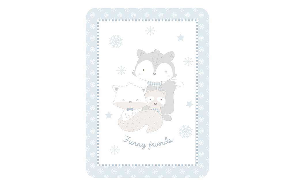 Бебешко одеяло Funny Friends – изображение-1