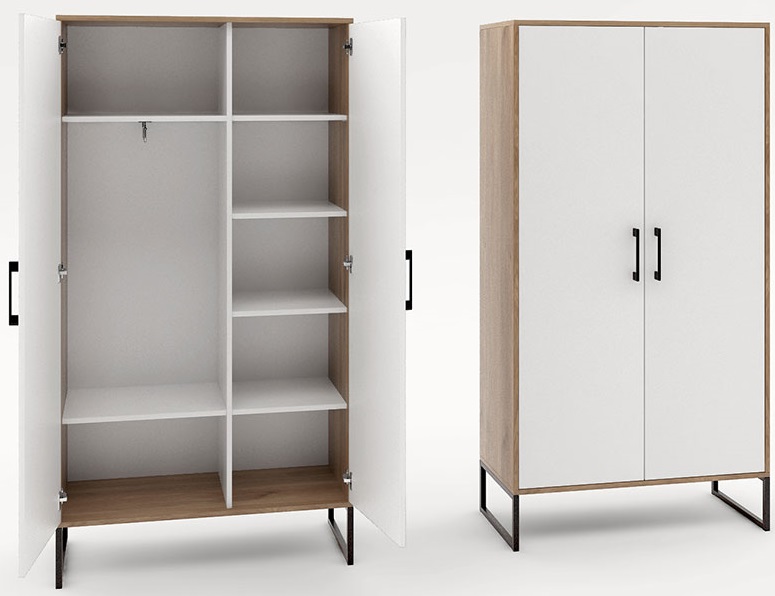 Beby Brooklyn мод.24 двукрил гардероб – изображение-1