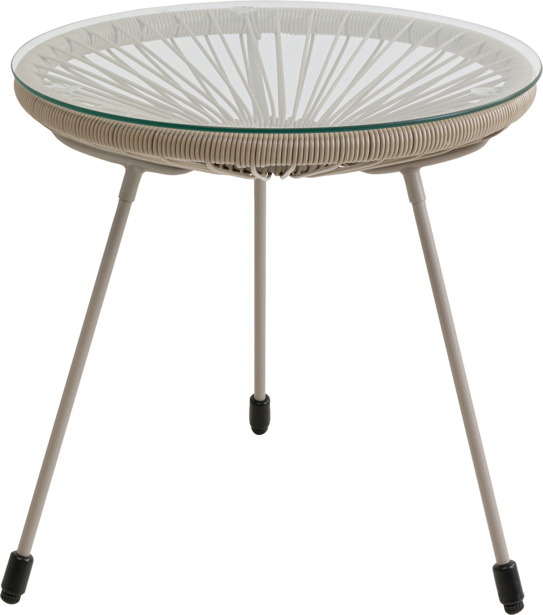 Mesa auxiliar Acapulco Mono Greige – Imagen-1.