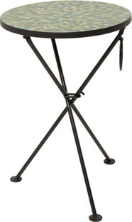 Sidebord Clack Mosaic Grønn Blå Ø35cm – bilde-1.