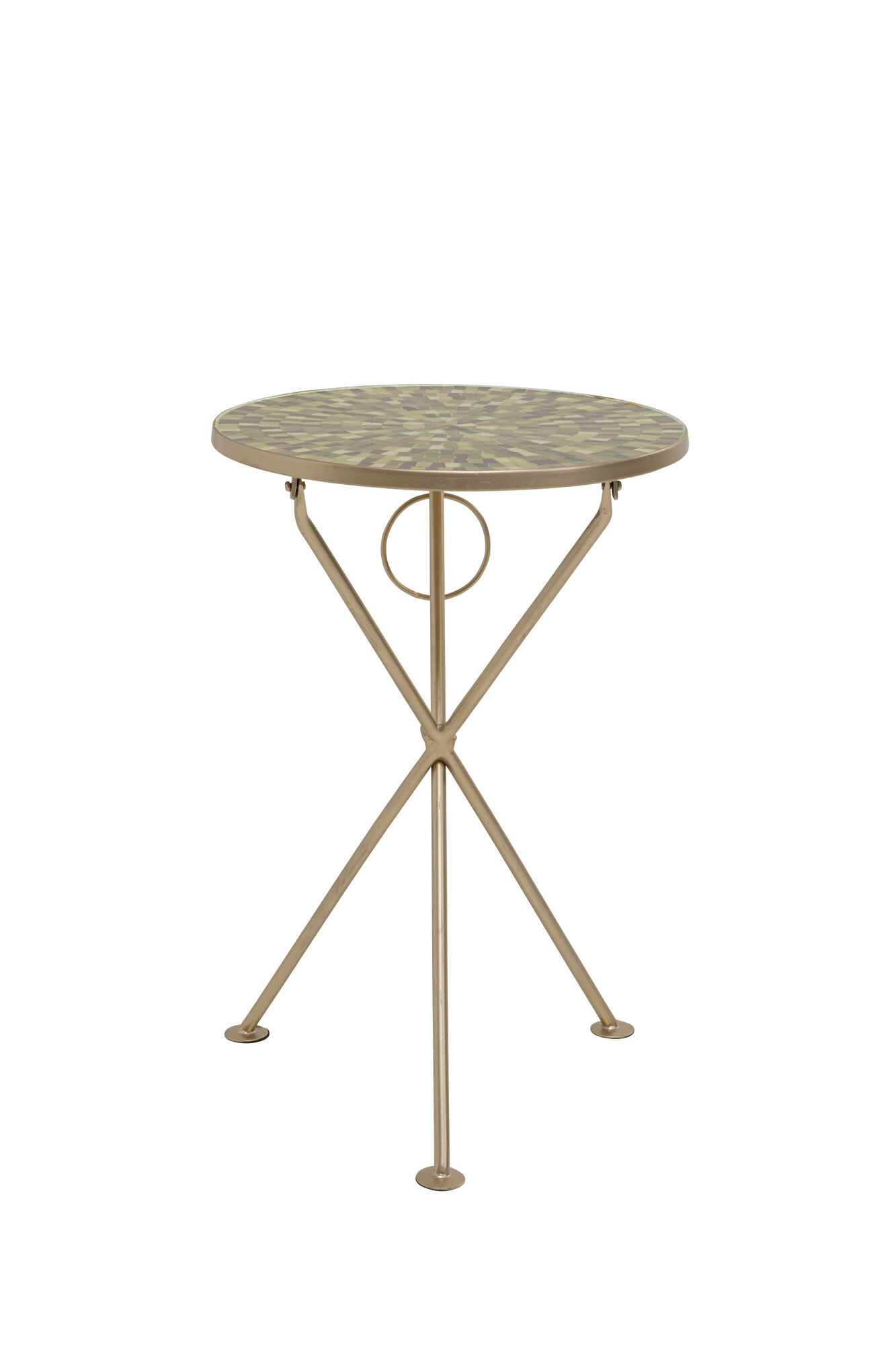 Olive Clack Mosaic Lerakóasztal Ø35cm – kép-1.