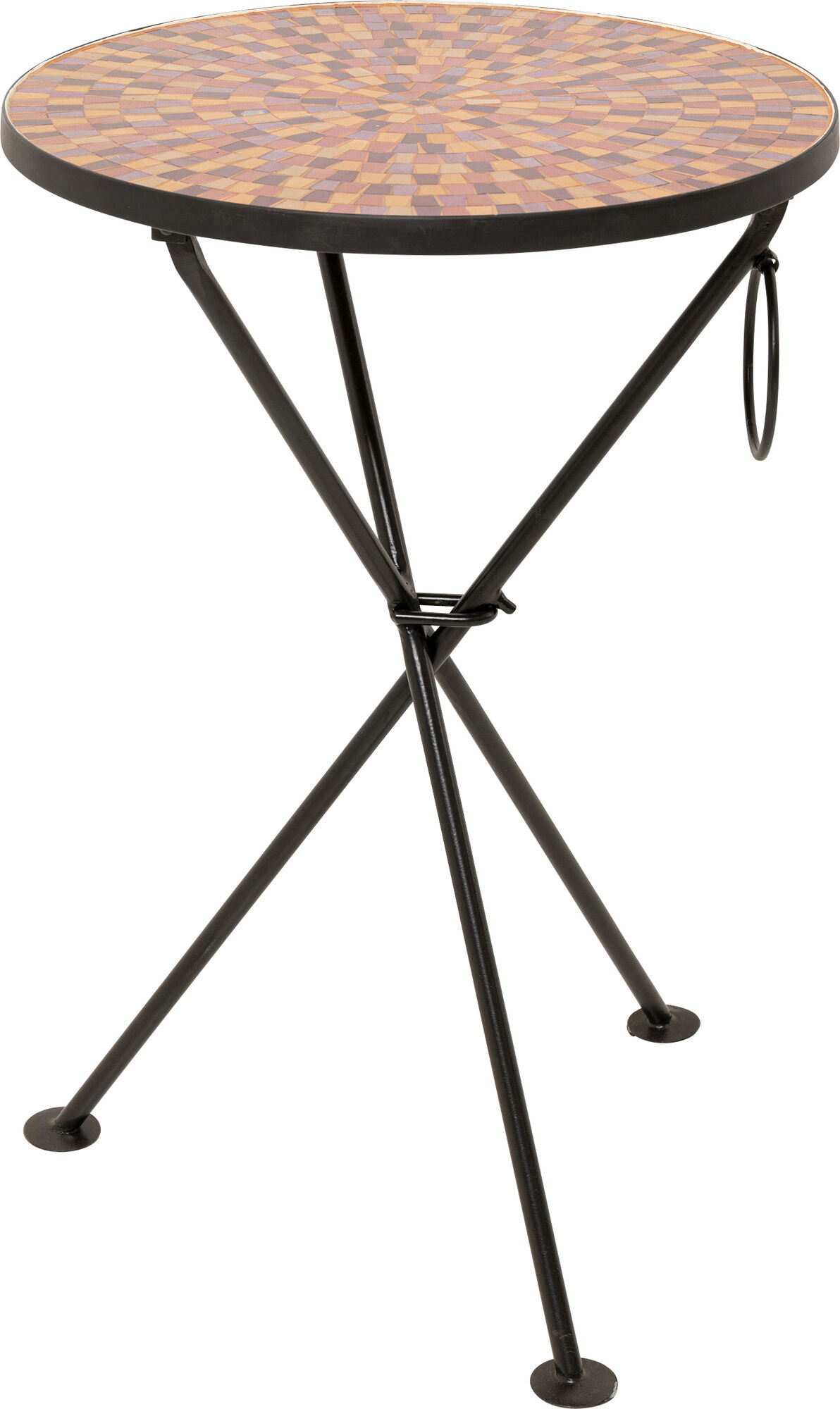 Piros Clack Mosaic Lerakóasztal Ø35cm – kép-1.