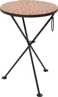 Sidebord Clack Mosaic Rød Ø35cm – bilde-1.