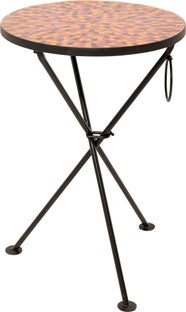 Piros Clack Mosaic Lerakóasztal Ø35cm – kép-1.