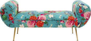 Bancheta Trono Flower Fever Albastru 140 cm – imagine-1.