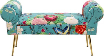 Bancheta Wing Flower Fever Albastru 100 cm – imagine-1.