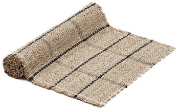 Bieżnik na stół naturalno-czarny z trawy morskiej 50x150 cm – obraz-1