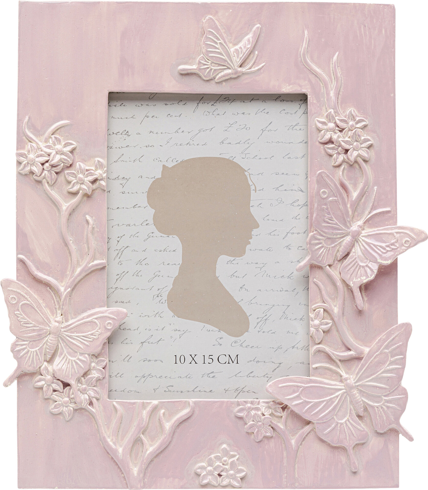 Rama foto Butterfly Roz 10x15 cm – imagine-1.