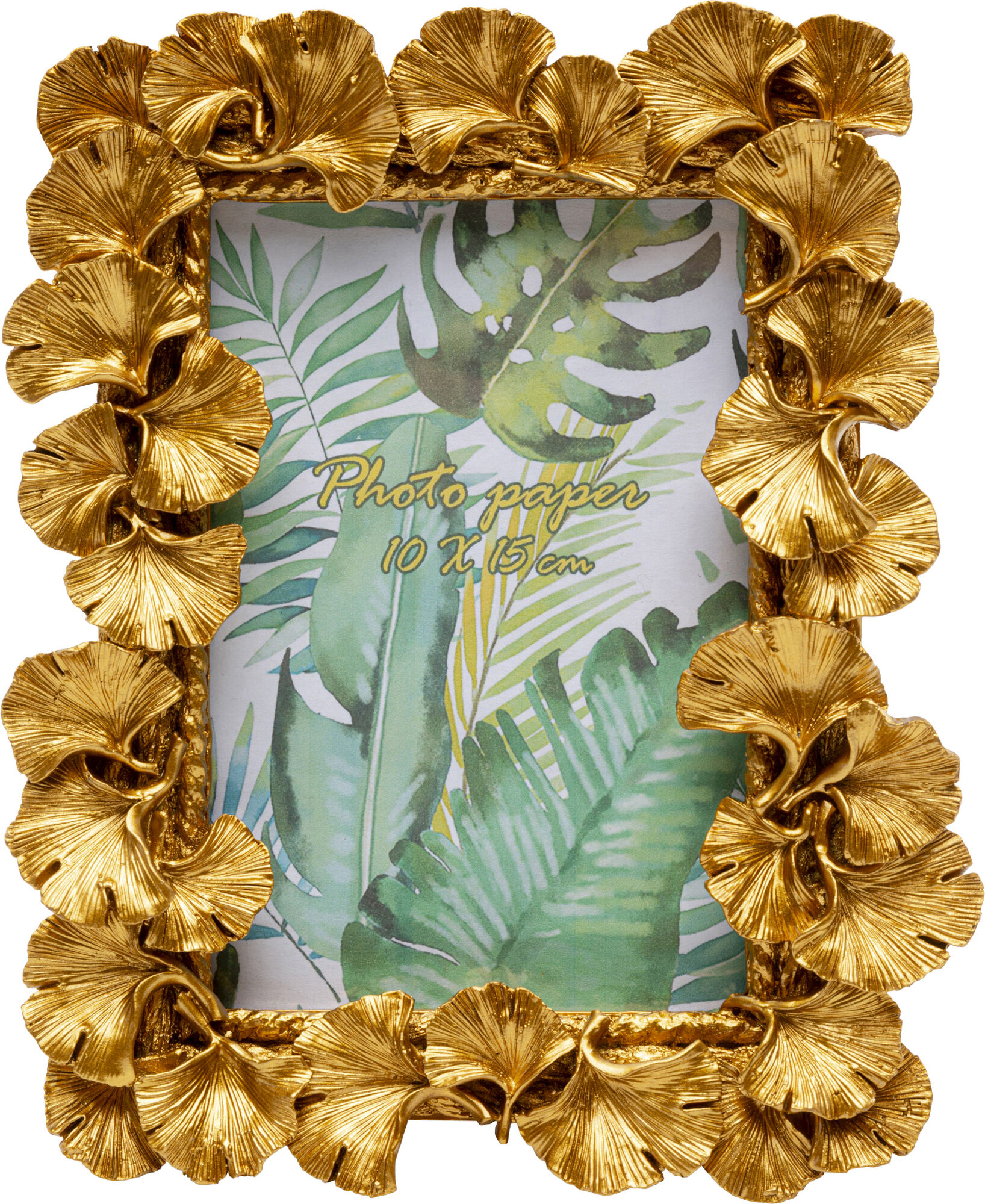 Portaretratos Ginkgo Leaf Dorado 17x20cm – Imagen-1.