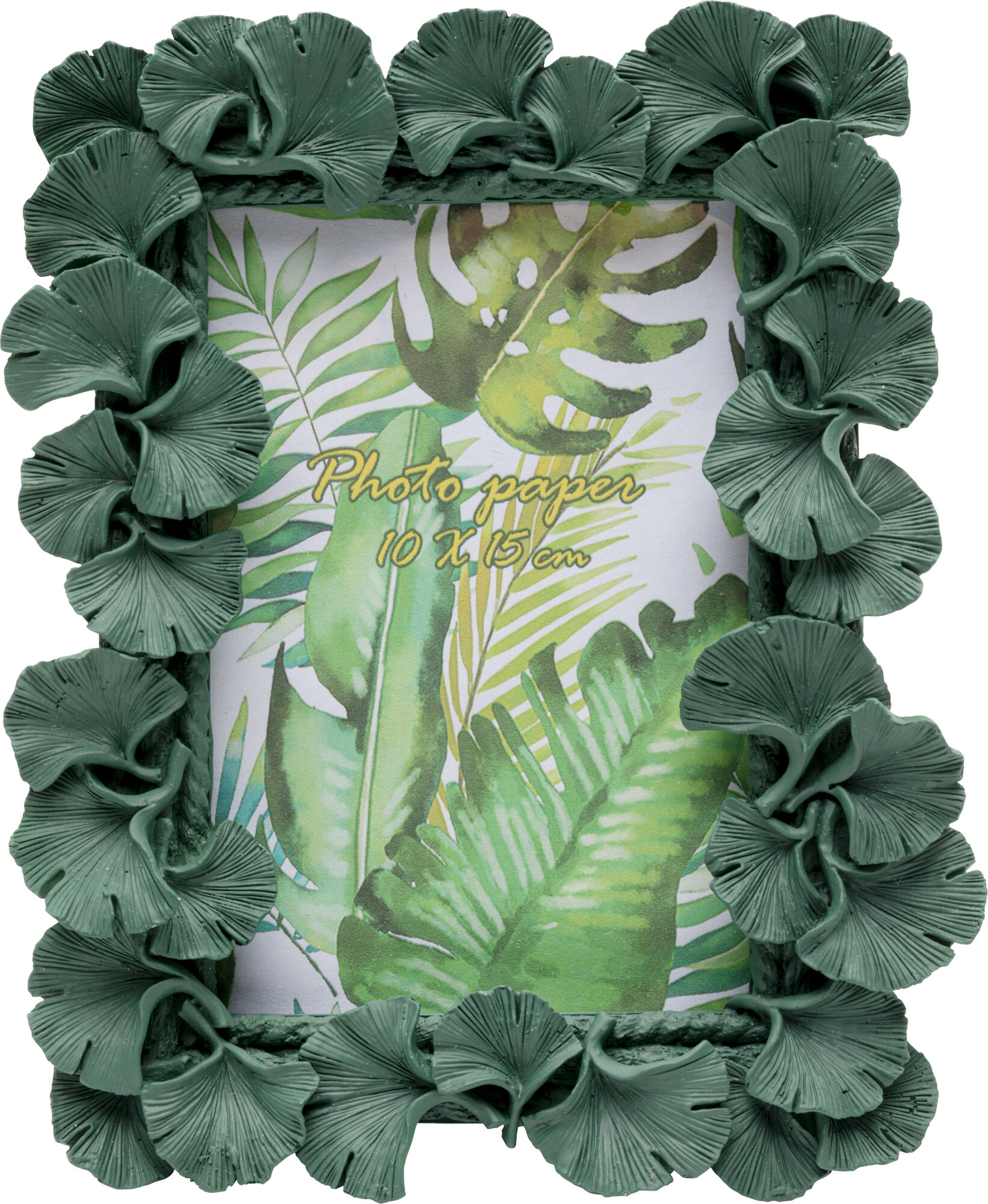 Ramka na zdjęcia Ginkgo Leaf zielona 17x20cm – obraz-1