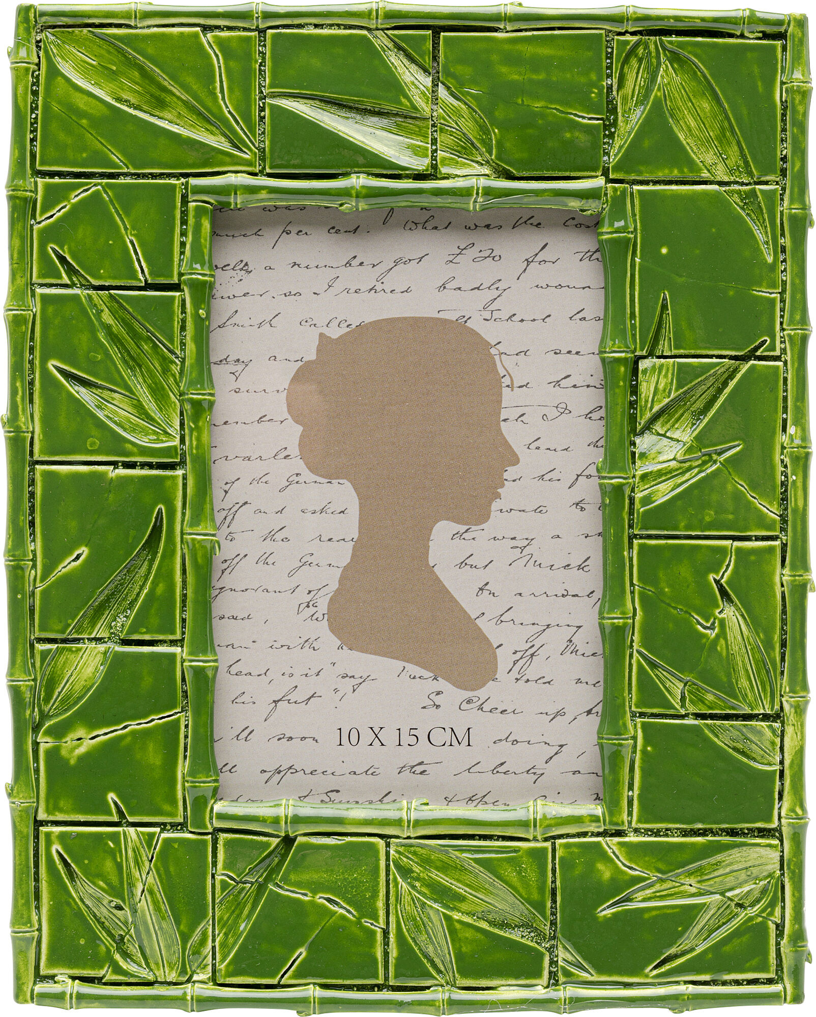 Ramka na zdjęcia Leaf zielona 10x15cm – obraz-1