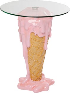 Sidebord Ice krem Ø60 cm – bilde-1.