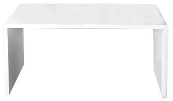 Biurko MDF w kolorze białym o nowoczesnym stylu – grafika-1.