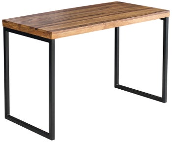 Drewniane biurko sheesham z metalową nogą w eleganckim stylu – grafika-1.