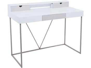 Biurko Grace 110x86 cm białe – obraz-1