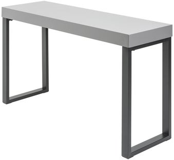 Biurko - konsola Elden 120x40 cm szare - nogi czarne – obraz-1