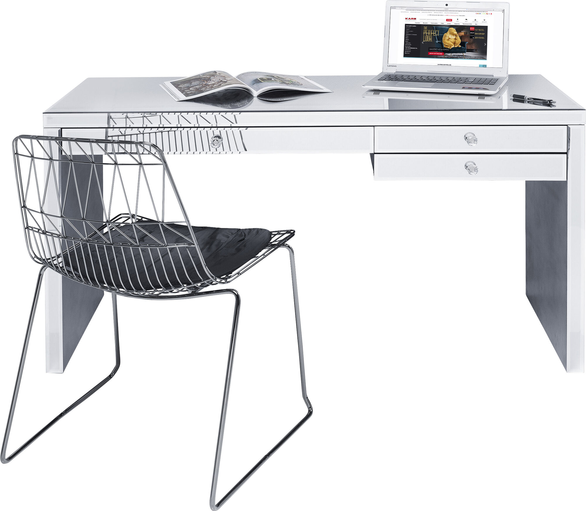 Biurko Luxury 140x61 cm – grafika-1.