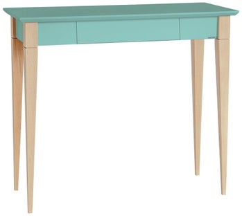 Biurko Mimo 85x40 cm miętowe – obraz-1