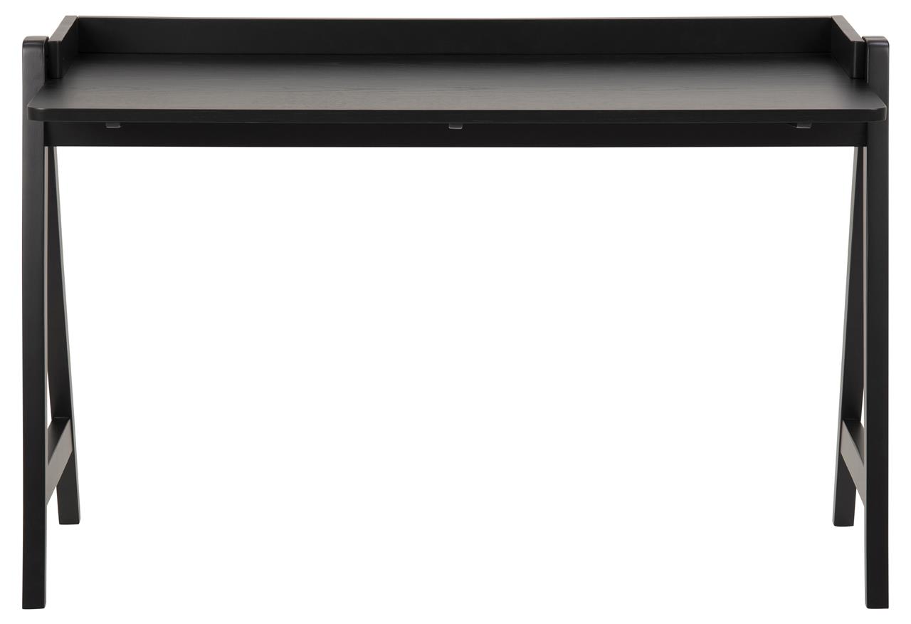 Czarne biurko z drewnianymi nogami w stylu nowoczesnym – grafika-1.