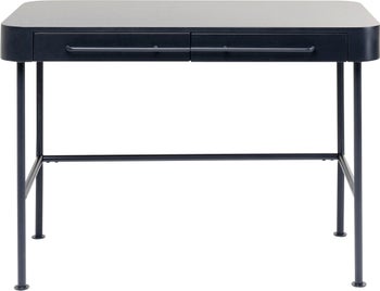 Biurko metalowe szare 100x55 cm – obraz-1