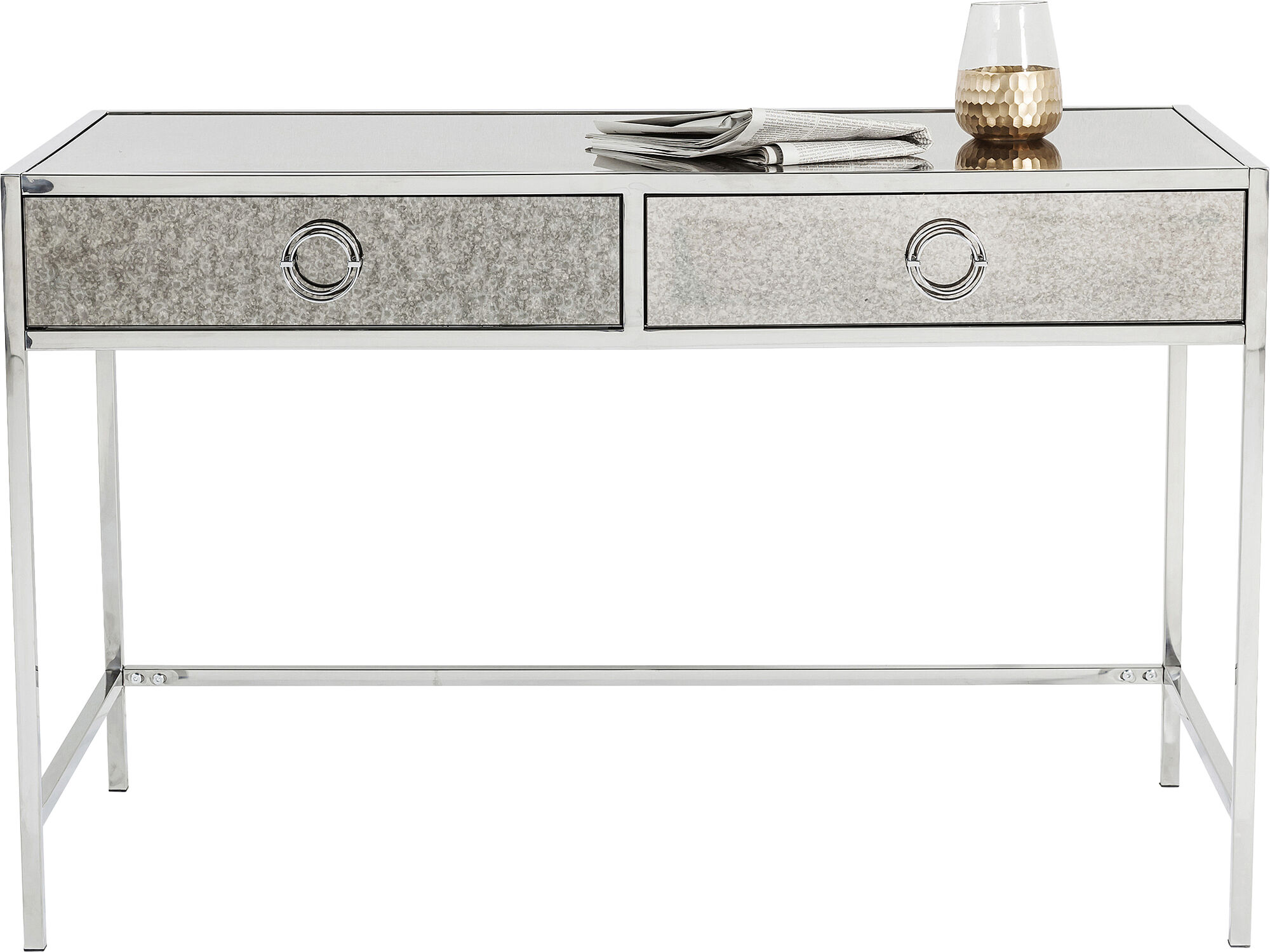 Biurko Moonscape 120x60 cm srebrne – grafika-1.