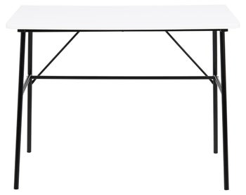 Biurko białe małe metalowe 100x55 cm – obraz-1